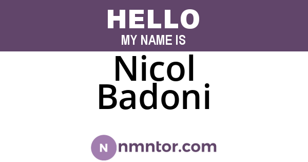 Nicol Badoni