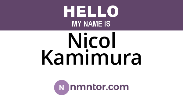 Nicol Kamimura