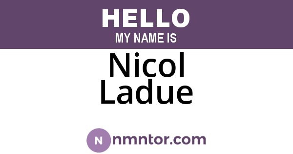 Nicol Ladue