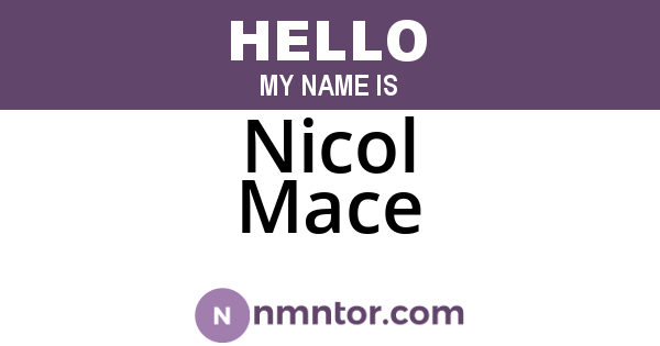 Nicol Mace