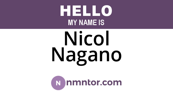 Nicol Nagano