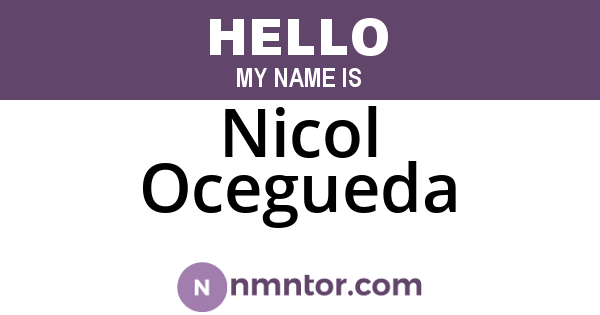 Nicol Ocegueda