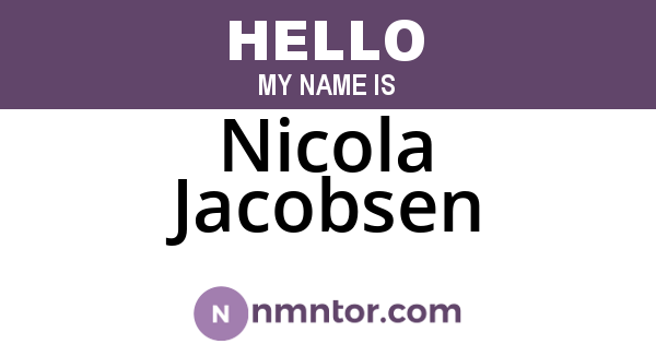 Nicola Jacobsen