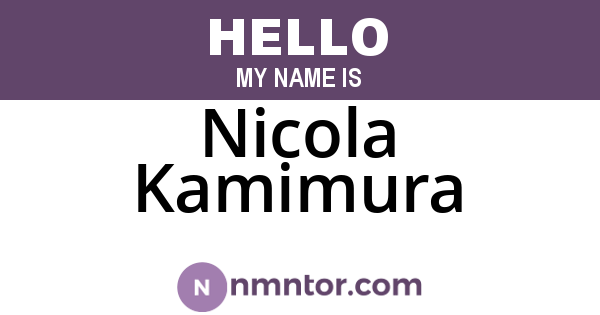 Nicola Kamimura