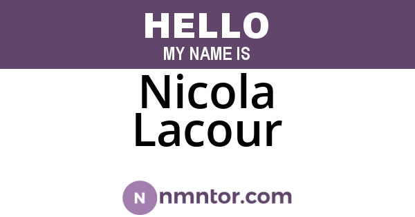 Nicola Lacour