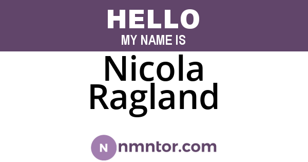 Nicola Ragland