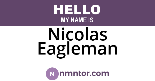 Nicolas Eagleman