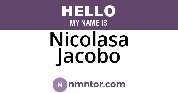 Nicolasa Jacobo