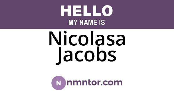 Nicolasa Jacobs