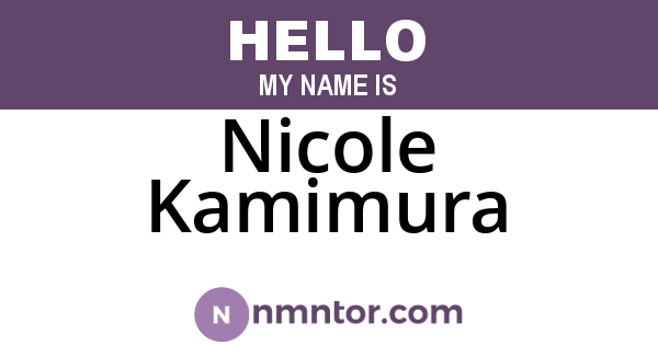 Nicole Kamimura