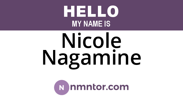 Nicole Nagamine
