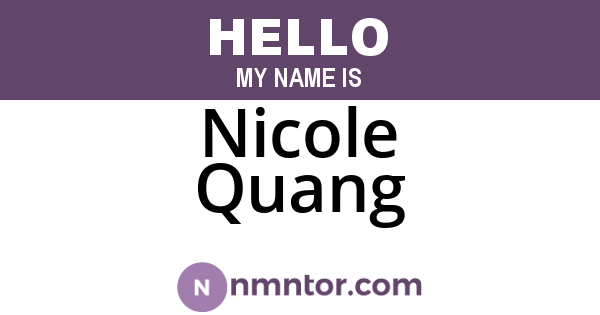 Nicole Quang
