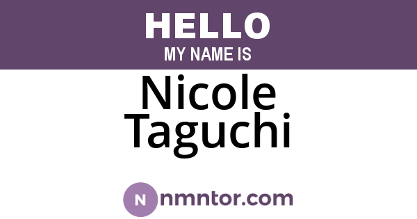 Nicole Taguchi