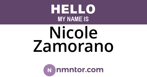 Nicole Zamorano