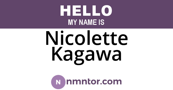 Nicolette Kagawa