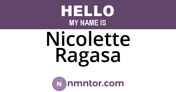 Nicolette Ragasa