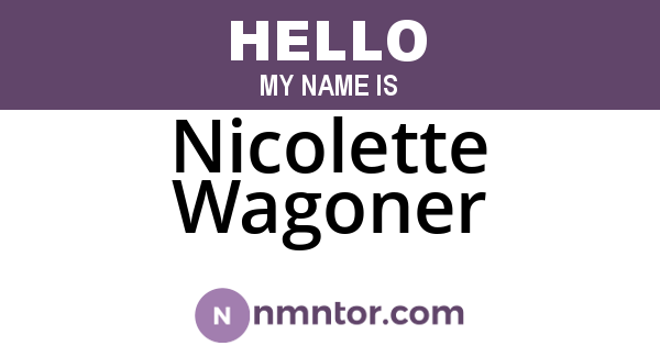 Nicolette Wagoner