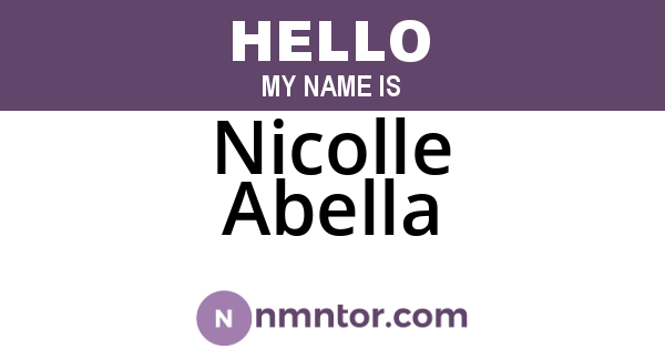 Nicolle Abella