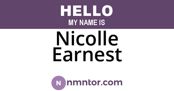 Nicolle Earnest