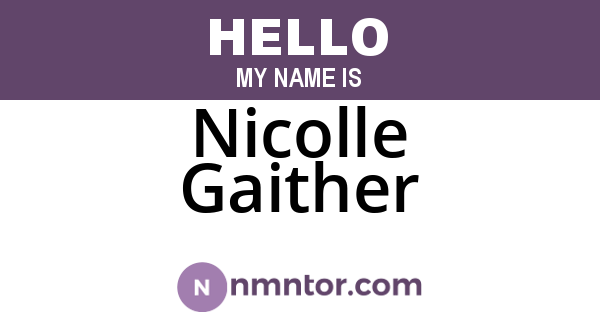 Nicolle Gaither