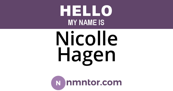 Nicolle Hagen