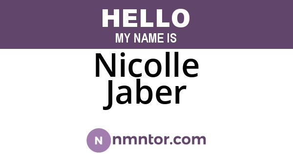 Nicolle Jaber