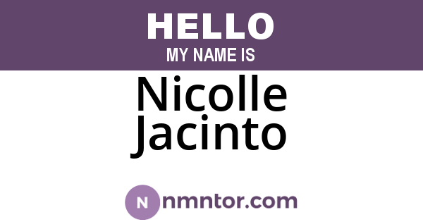 Nicolle Jacinto