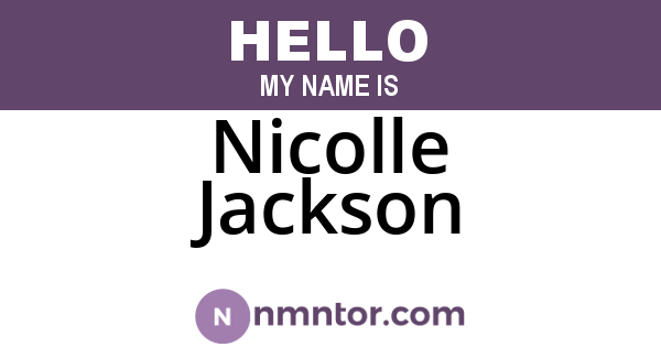 Nicolle Jackson