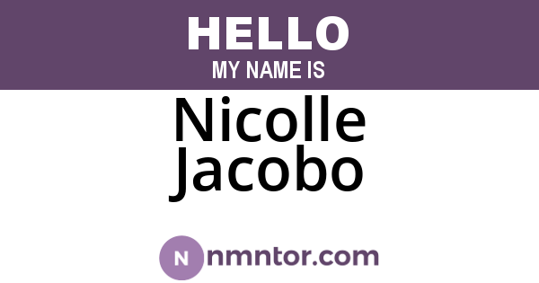 Nicolle Jacobo