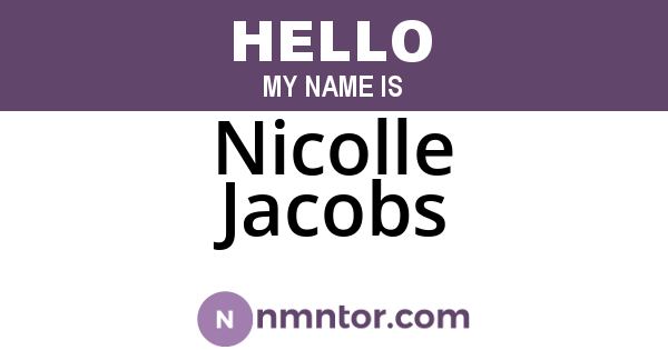 Nicolle Jacobs