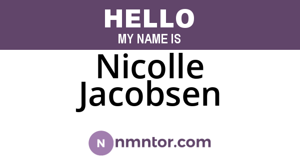 Nicolle Jacobsen