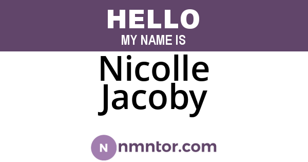 Nicolle Jacoby