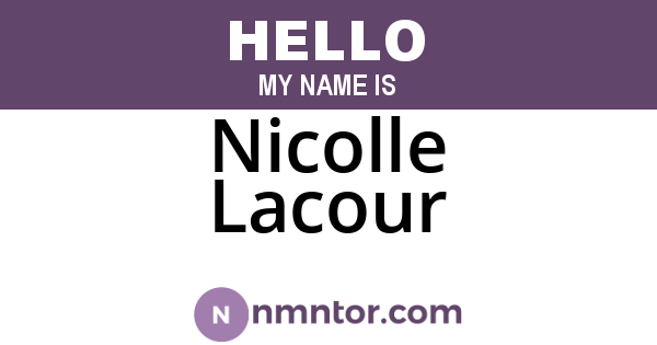 Nicolle Lacour