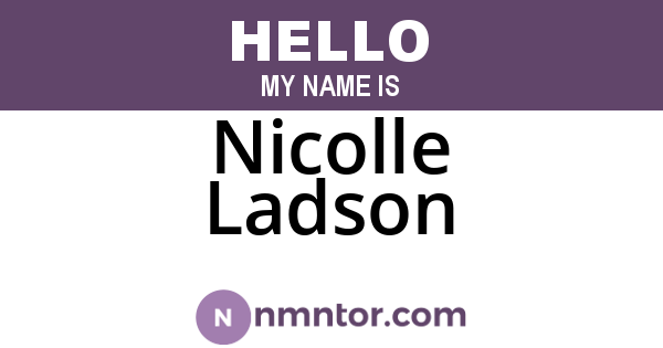 Nicolle Ladson