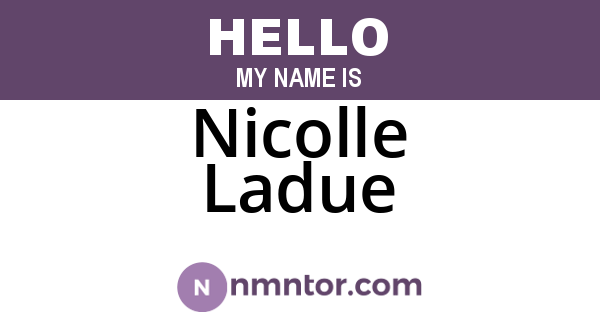 Nicolle Ladue