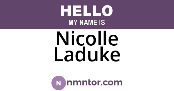 Nicolle Laduke