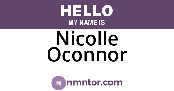Nicolle Oconnor