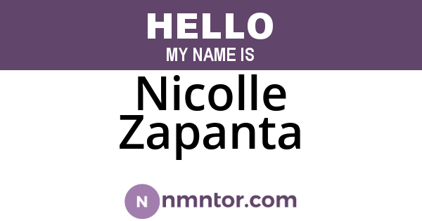 Nicolle Zapanta
