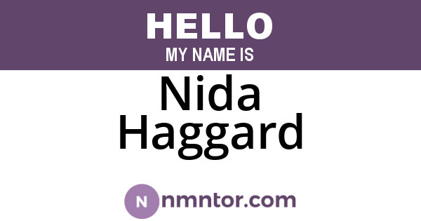 Nida Haggard