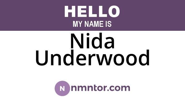 Nida Underwood