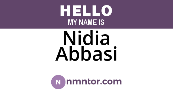 Nidia Abbasi