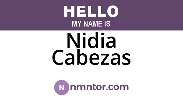 Nidia Cabezas
