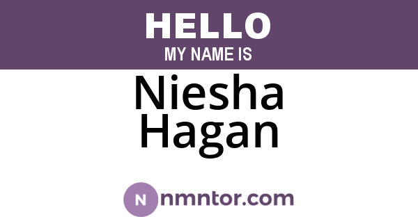 Niesha Hagan