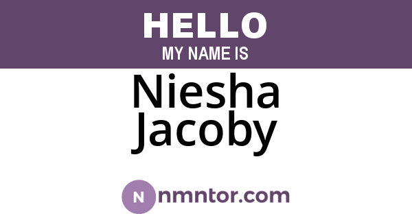 Niesha Jacoby
