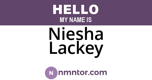 Niesha Lackey