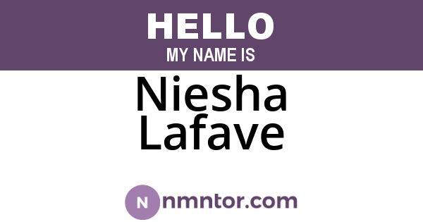 Niesha Lafave