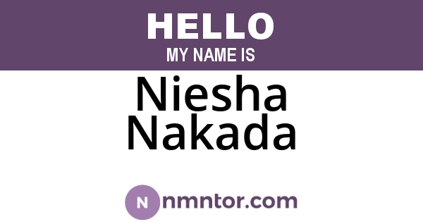 Niesha Nakada