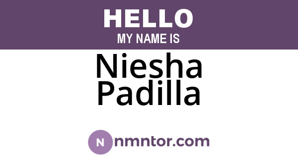 Niesha Padilla