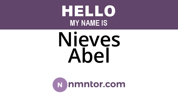 Nieves Abel