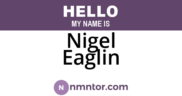 Nigel Eaglin